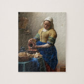 Johannes Vermeer - die Milkmaid-Malerei Puzzle (Vertikal)