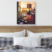 Johannes Vermeer - Die Musikstunde Leinwanddruck (Insitu (Schlafzimmer))