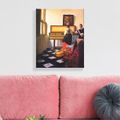 Johannes Vermeer - Die Musikstunde Leinwanddruck (Insitu (Wohnzimmer))