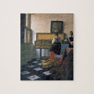 Johannes Vermeer - Die Musikstunde Puzzle