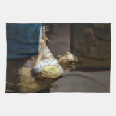 Johannes Vermeer - Eine Lady, die einen Brief schr Geschirrtuch (Horizontal)