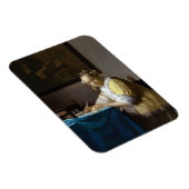 Johannes Vermeer - Eine Lady, die einen Brief schr Magnet (Rechte Seite)