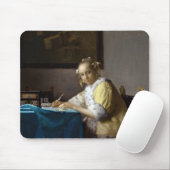 Johannes Vermeer - Eine Lady, die einen Brief schr Mousepad (Mit Mouse)
