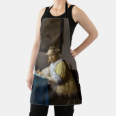 Johannes Vermeer - Eine Lady, die einen Brief schr Schürze (InSitu)