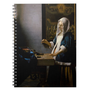 Johannes Vermeer - Frau mit Waage Notizblock
