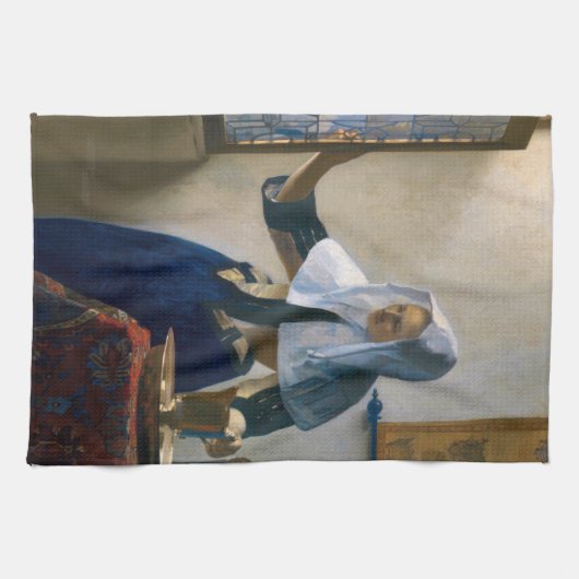 Johannes Vermeer - Frau mit Wasserpitcher Geschirrtuch (Horizontal)