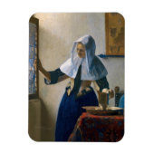 Johannes Vermeer - Frau mit Wasserpitcher Magnet (Vertikal)