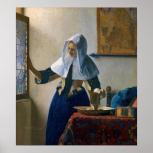 Johannes Vermeer - Frau mit Wasserpitcher Poster