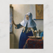 Johannes Vermeer - Frau mit Wasserpitcher Postkarte (Vorderseite)