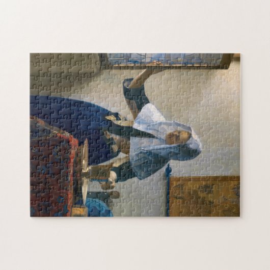 Johannes Vermeer - Frau mit Wasserpitcher Puzzle (Horizontal)