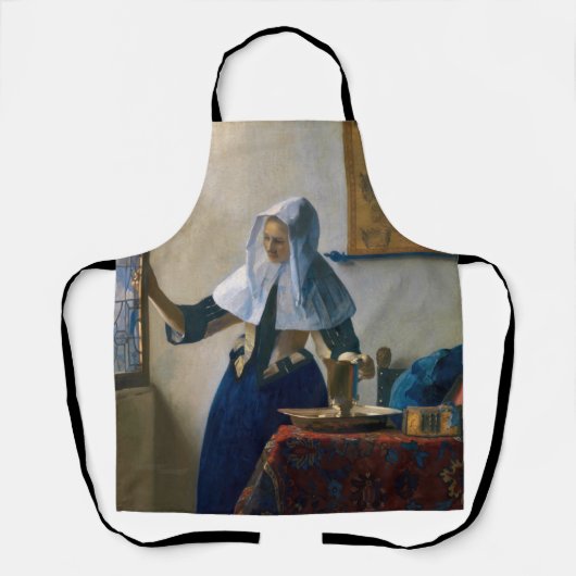 Johannes Vermeer - Frau mit Wasserpitcher Schürze (Vorderseite)