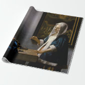 Johannes Vermeer - Frauen, die ein Gleichgewicht h Geschenkpapier (Ungerollt)