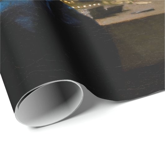 Johannes Vermeer - Frauen, die ein Gleichgewicht h Geschenkpapier (Rolleneckpunkt)