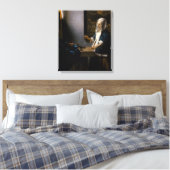 Johannes Vermeer - Frauen, die ein Gleichgewicht h Leinwanddruck (Insitu (Schlafzimmer))