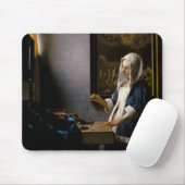 Johannes Vermeer - Frauen, die ein Gleichgewicht h Mousepad (Mit Mouse)