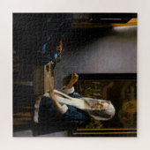Johannes Vermeer - Frauen, die ein Gleichgewicht h Puzzle (Horizontal)