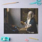 Johannes Vermeer - Frauen, die ein Gleichgewicht h Seidenpapier (Basteln)