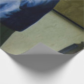 Johannes Vermeer - Frauen in blau lesen einen Brie Geschenkpapier (Ecke)