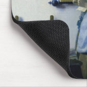 Johannes Vermeer - Frauen in blau lesen einen Brie Mousepad (Ecke)