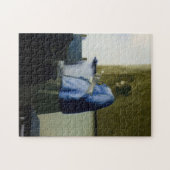 Johannes Vermeer - Frauen in blau lesen einen Brie Puzzle (Horizontal)