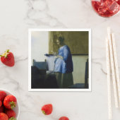 Johannes Vermeer - Frauen in blau lesen einen Brie Serviette (Beispiel)