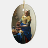 Johannes Vermeer, Gemälde der Milchmädchen, Keramik Ornament (Links)