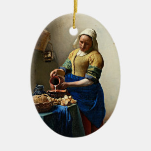 Johannes Vermeer, Gemälde der Milchmädchen, Keramik Ornament