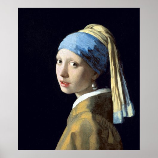 Johannes Vermeer Girl mit Perlenohrring Poster (Vorne)