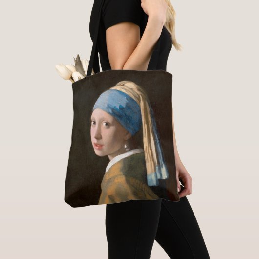 Johannes Vermeer, Girl with a Pearl Earring (1665) Tasche (Von Nahem)