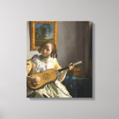 Johannes Vermeer - Gitarrenspieler Leinwanddruck (Vorderseite)