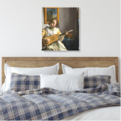 Johannes Vermeer - Gitarrenspieler Leinwanddruck (Insitu (Schlafzimmer))
