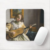 Johannes Vermeer - Gitarrenspieler Mousepad (Mit Mouse)