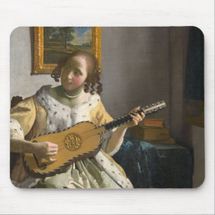 Johannes Vermeer - Gitarrenspieler Mousepad