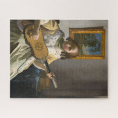 Johannes Vermeer - Gitarrenspieler Puzzle (Horizontal)
