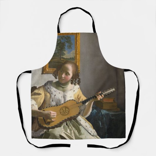 Johannes Vermeer - Gitarrenspieler Schürze (Vorderseite)