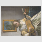 Johannes Vermeer - Gitarrenspieler Seidenpapier (Vorderseite)