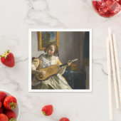 Johannes Vermeer - Gitarrenspieler Serviette (Beispiel)