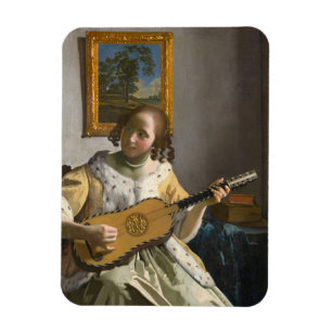 Johannes Vermeer - Gitarrespielerin Magnet