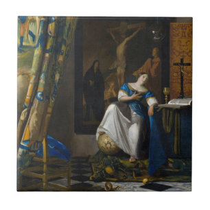 Johannes Vermeer - Glaubensvorstellung Fliese