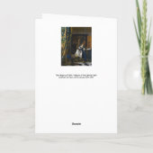 Johannes Vermeer - Glaubensvorstellung Karte (Rückseite)