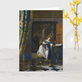 Johannes Vermeer - Glaubensvorstellung Karte (Gelbe Blume)