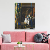 Johannes Vermeer - Glaubensvorstellung Leinwanddruck (Insitu (Wohnzimmer))