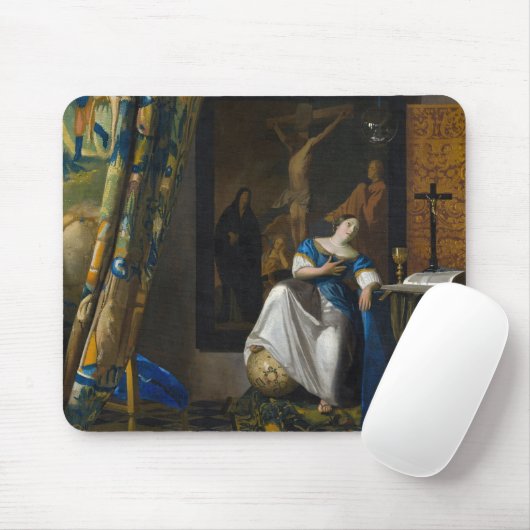 Johannes Vermeer - Glaubensvorstellung Mousepad (Mit Mouse)