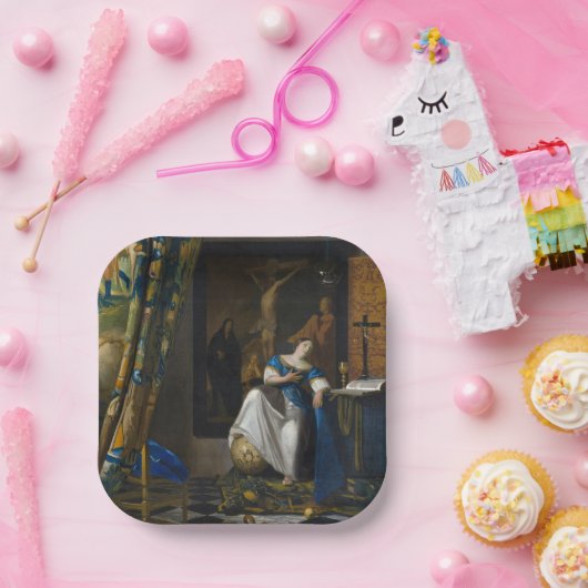 Johannes Vermeer - Glaubensvorstellung Pappteller (Party)