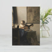 Johannes Vermeer - Junge Frau mit Lute Einladung (Stehend Vorderseite)
