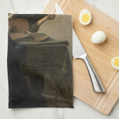 Johannes Vermeer - Junge Frau mit Lute Geschirrtuch (Viertel Falte)