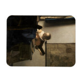 Johannes Vermeer - Junge Frau mit Lute Magnet (Horizontal)