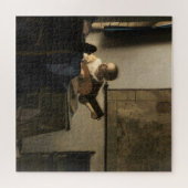 Johannes Vermeer - Junge Frau mit Lute Puzzle (Horizontal)