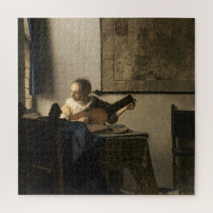 Johannes Vermeer - Junge Frau mit Lute Puzzle