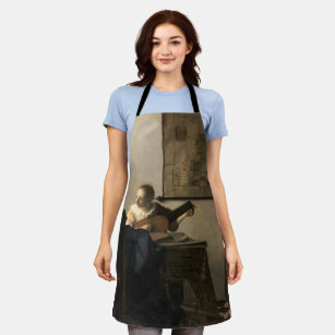 Johannes Vermeer - Junge Frau mit Lute Schürze